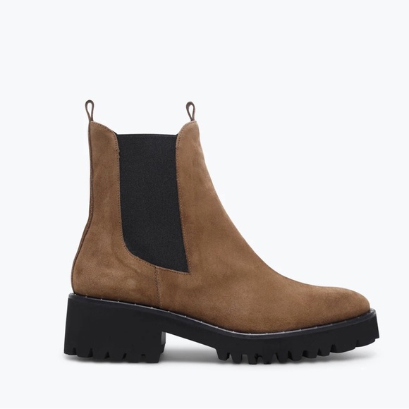 Freda Salvador Brooke Rain Boot Brown Suede Size 8 - Picture 1 of 8